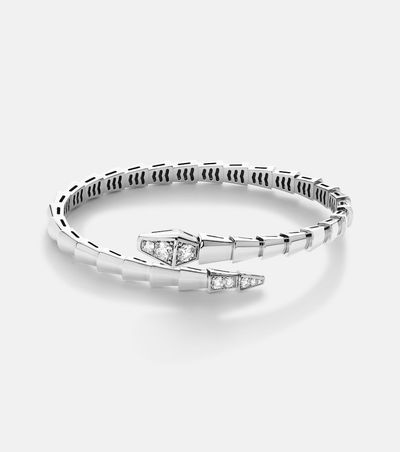Bvlgari Bvlgari Serpenti Viper 18kt white gold bracelet with diamonds