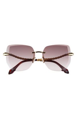 BVLGARI BVLGARI Serpenti Viper Rimless Geometric Sunglasses