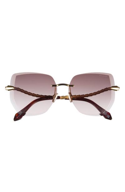 BVLGARI BVLGARI Serpenti Viper Rimless Geometric Sunglasses