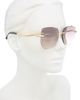 BVLGARI BVLGARI Serpenti Viper Rimless Geometric Sunglasses - 3