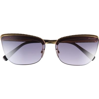 BVLGARI BVLGARI Tubogas Semi Rimless Cateye Sunglasses