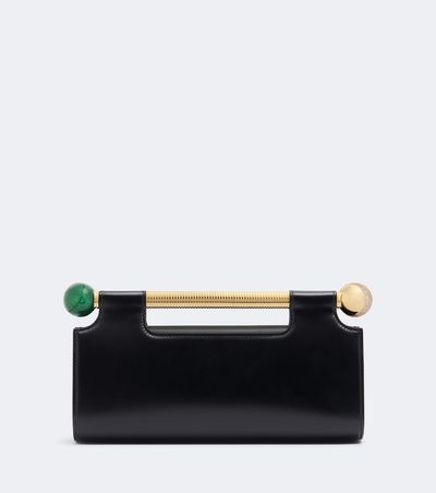 Bvlgari Bvlgari Tubogas Spheres leather clutch