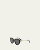 BVLGARI Serpenti Forever 50mm Oval Acetate & Metal Sunglasses - 2
