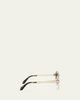 BVLGARI Serpenti Forever 55mm Metal Oval Sunglasses - 4