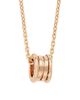 BVLGARI Women's B. zero1 18K Rose Gold Pendant Necklace - 5