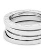 BVLGARI Women's B. zero1 18K White Gold 3-Band Ring - 4