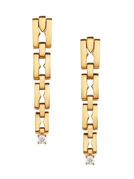 BVLGARI Women's B. zero1 18K Yellow Gold & 0.17 TCW Diamond Chain Earrings