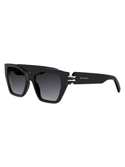 BVLGARI Women's B. Zero1 54MM Cat-Eye Sunglasses