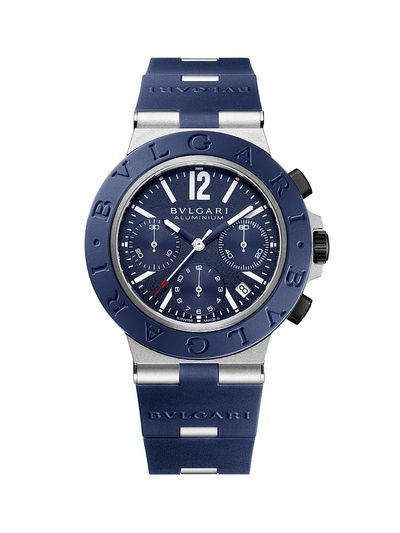 BVLGARI Women's BVLGARI BVLGARI Aluminum, Titanium & Rubber Chronograph Watch/41MM