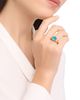 BVLGARI Women's BVLGARI Cabochon 18K Yellow Gold, Blue Topaz & 0.59 TCW Diamond Ring - 3