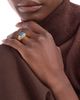 BVLGARI Women's BVLGARI Cabochon 18K Yellow Gold, Blue Topaz & 0.59 TCW Diamond Ring - 4