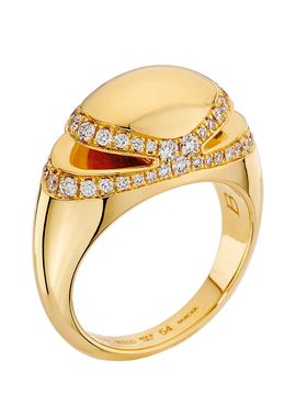 BVLGARI Women's Cabochon 18K Yellow Gold & 0.56 TCW Diamond Ring