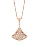 BVLGARI Women's Divas' Dream 18K Rose Gold & 2.90 TCW Diamond Pendant Necklace - 6