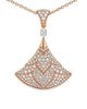 BVLGARI Women's Divas' Dream 18K Rose Gold & 2.90 TCW Diamond Pendant Necklace - 7