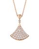 BVLGARI Women's Divas' Dream 18K Rose Gold & Diamond Pavé Pendant Necklace - 1