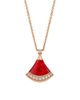 BVLGARI Women's Divas' Dream 18K Rose Gold, Carnelian & 0.13 TCW Diamond Pendant Necklace - 4