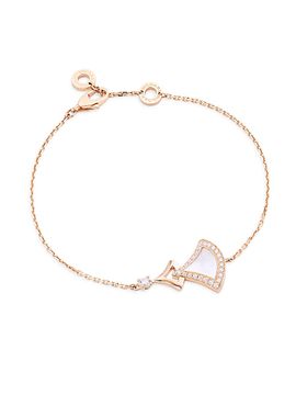 BVLGARI Women's Divas' Dream 18K Rose Gold, Mother-Of-Pearl, & Diamond Bracelet/6.29-7"