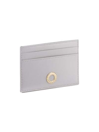 BVLGARI Women's Logo Leather Card Holder