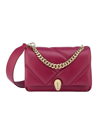 BVLGARI Women's Serpenti Cabochon Matelassé Leather Crossbody Bag