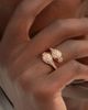 BVLGARI Women's Serpenti Seduttori 18K Rose Gold, Rubellite & 0.56 TCW Diamond Bypass Ring - 3