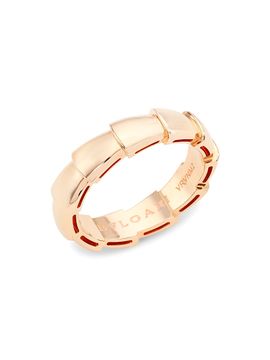 BVLGARI Women's Serpenti Viper 18K Rose Gold Band Ring