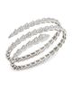 BVLGARI Women's Serpenti Viper 18K White Gold & 5.42 TCW Pavé Diamond 2-Coil Bangle Bracelet - 1
