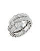 BVLGARI Women's Serpenti Viper 18K White Gold & Pavé Diamond 2-Coil Ring - 1