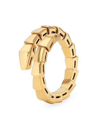 BVLGARI Women's Serpenti Viper 18K Yellow Gold Wrap Ring