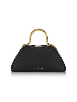 BVLGARI Women's Serpentine Leather Top Handle Bag