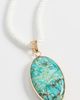 By Adina Eden By Adina Eden Aqua Blue Pendant Twisted Rope Necklace Aqua One - 5