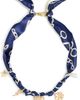 By Adina Eden By Adina Eden Bandana Heart Charms Necklace Blue One - 1