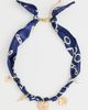 By Adina Eden By Adina Eden Bandana Heart Charms Necklace Blue One - 2