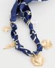 By Adina Eden By Adina Eden Bandana Heart Charms Necklace Blue One - 4