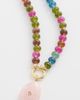 By Adina Eden By Adina Eden Beaded Natural Stone Drop Necklace Multicolor One - 2