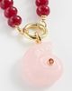 By Adina Eden By Adina Eden Berry Beaded Natural Stone Shell Pendant Multicolor One - 5