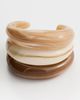 By Adina Eden By Adina Eden Caramel Cream Resin Bangle Set Multi Color One - 2
