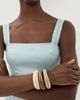 By Adina Eden By Adina Eden Caramel Cream Resin Bangle Set Multi Color One - 3