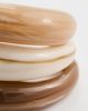 By Adina Eden By Adina Eden Caramel Cream Resin Bangle Set Multi Color One - 5