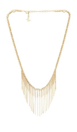 By Adina Eden By Adina Eden Cascading Fringe Statement Necklace