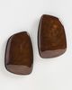 By Adina Eden By Adina Eden Chocolate Natural Shape Stud Earrings Brown One - 2