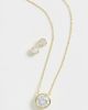 By Adina Eden By Adina Eden Cubic Zirconia Bezel Necklace & Earring Set Gold One - 2