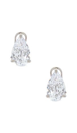 By Adina Eden By Adina Eden Cz Fancy Pear Stud Earring