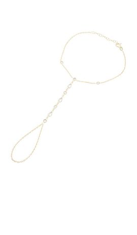 By Adina Eden By Adina Eden Cz Multi-shape Stone Hand Chain Bracelet