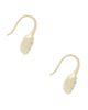 By Adina Eden By Adina Eden Cz Rounded Bezel Fish Hook Huggie Earring - 2