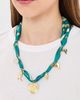 By Adina Eden By Adina Eden Dangling Charm Scarf Necklace Gold One - 3
