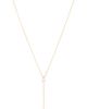 By Adina Eden By Adina Eden Double Pear Drop Chain Lariat Necklace Gold - 1