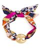 By Adina Eden By Adina Eden Gold Mariner Vibrant Scarf Chain Necklace Multi Color One - 1