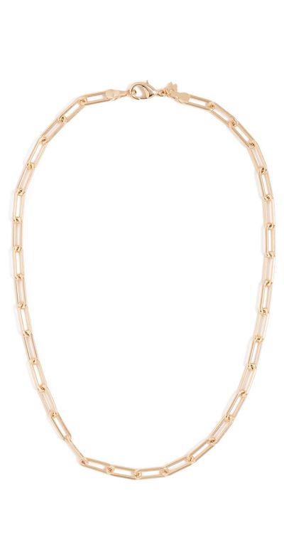 By Adina Eden By Adina Eden Large Paperclip Link Necklace Gold One Size