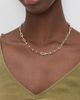 By Adina Eden By Adina Eden Large Paperclip Link Necklace Gold One Size - 3