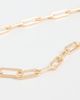By Adina Eden By Adina Eden Large Paperclip Link Necklace Gold One Size - 5
